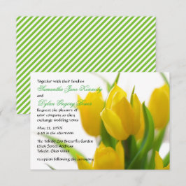 Tulipán Amarillo - Invitación de Boda 3x5