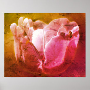 Tulipán De Lavanda Con Pequeña Abeja De Arte Con P