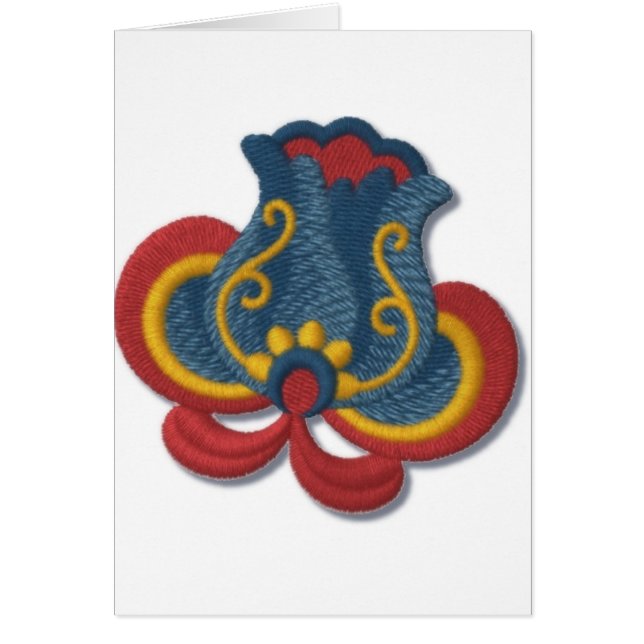 Tulipán de Rosemaling del noruego (Frente)