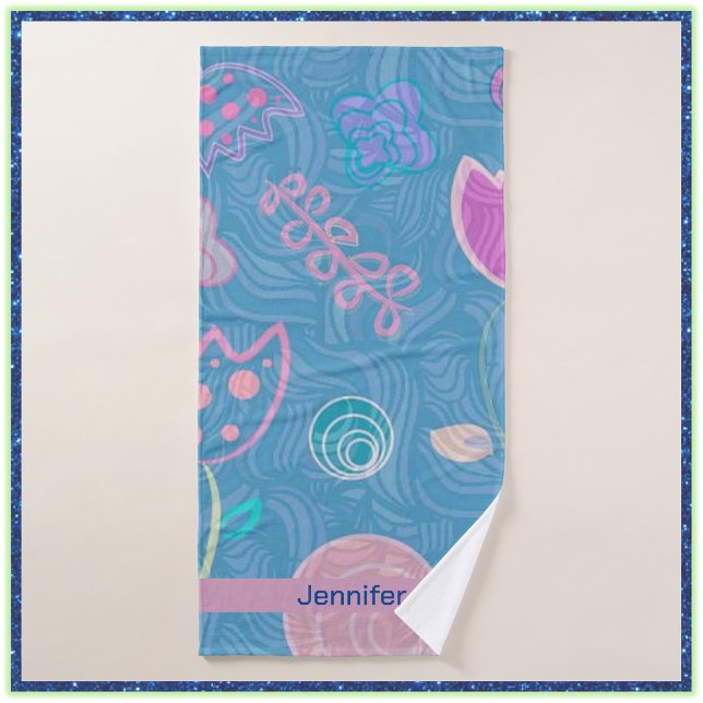 Tulipán floral azul rosa y morado moderno (Subido por el creador)