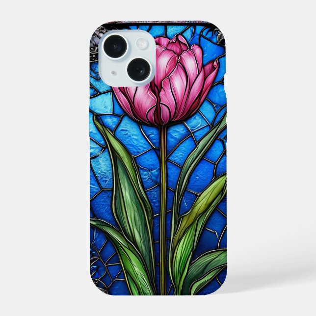 Tulipán rosa vibrante (Reverso )