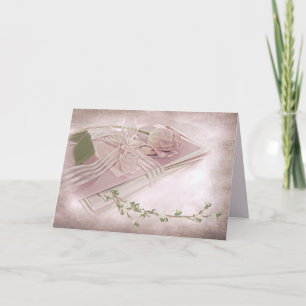 Tulipán rosado en las tarjetas de cumpleaños