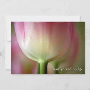 Tulipán rosado ・ Invitación a la boda