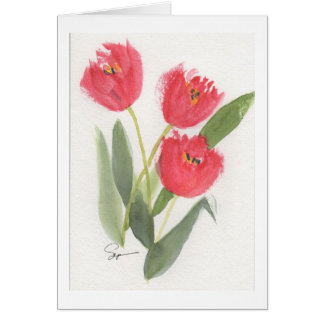 Tulipanes alegres de la primavera