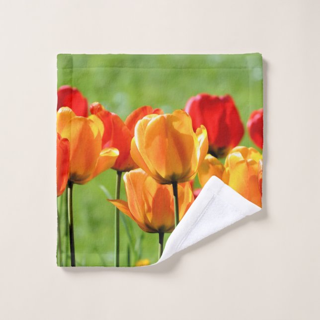 Tulipanes Amarillos Y Rojos (Toallita)