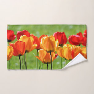Tulipanes amarillos y rojos
