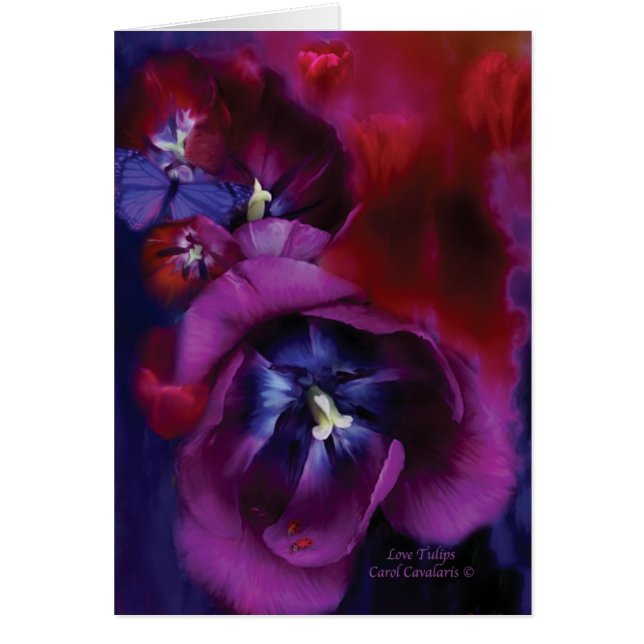 Tulipanes ArtCard del amor (Frente)