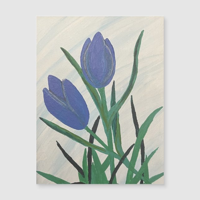 Tulipanes azules (Anverso)