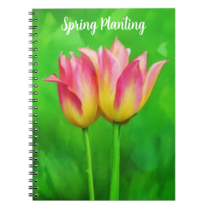 Tulipanes Bonitos Personaliza un Cuaderno de Notas