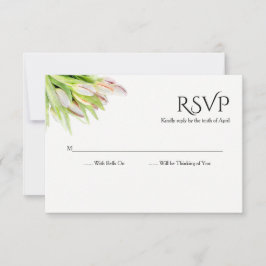 Tulipanes de color de agua boda RSVP