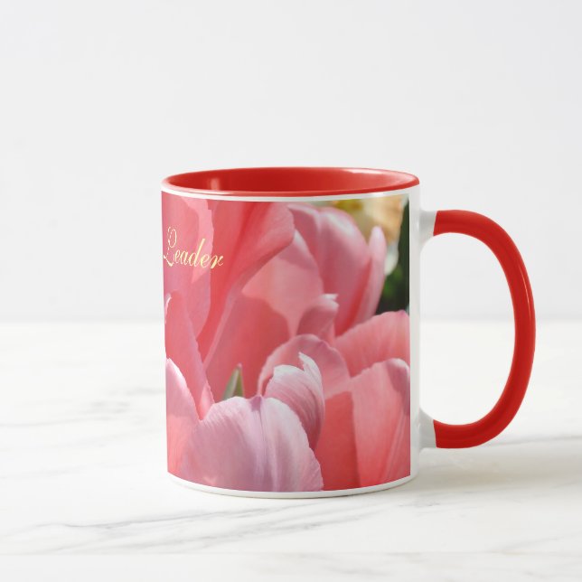 Tulipanes de los regalos de las tazas de café del (Derecha)