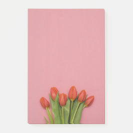 Tulipanes de primavera Notas Post-it® 4 x 6