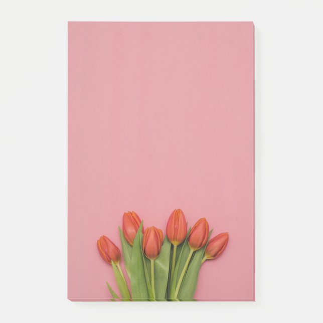 Tulipanes de primavera Notas Post-it® 4 x 6 (Anverso)