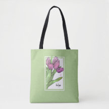 Tulipanes en la bolsa de Sage Tote