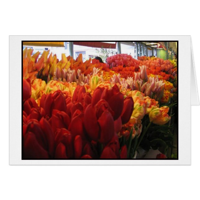 Tulipanes en Pike Place Public Market, Seattle (Anverso (Horizontal))