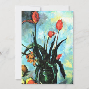 Tulipanes en un jarrón de Paul Cezanne, Arte Vinta