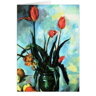 Tulipanes en un jarrón de Paul Cezanne, Arte Vinta