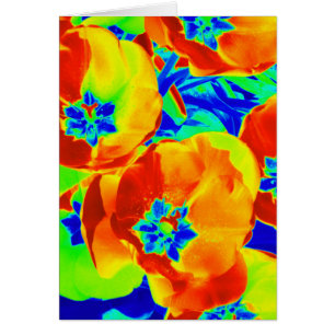 tulipanes fluorescentes