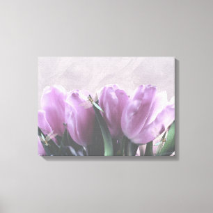 Tulipanes morados Aqua Dragonflies Decoración de p
