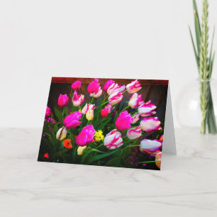 Tulipanes Navidad Sueño y Affaire #1 Tarjeta