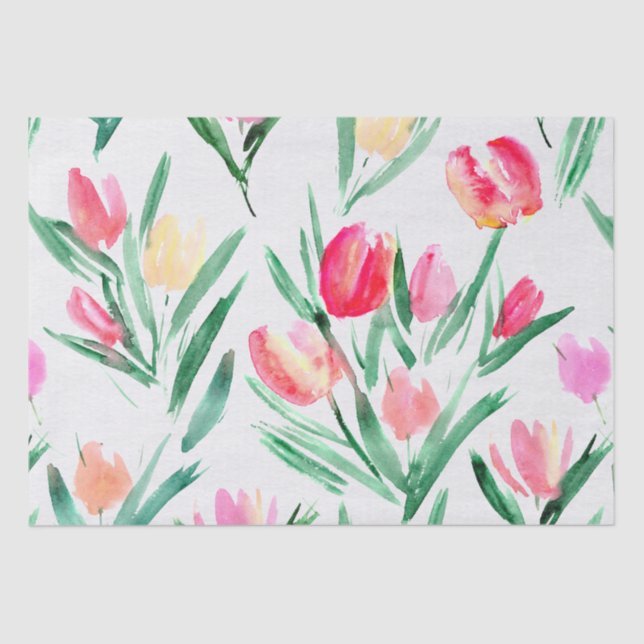 Tulipanes para el papel de tejidos Tulip Lovers (Anverso)