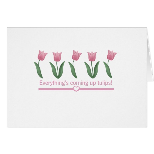 Tulipanes que suben (Anverso (Horizontal))