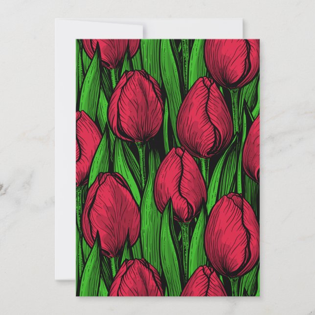 Tulipanes rojos (Anverso)