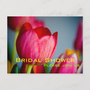 Tulipanes Rojos ・ Tarjeta postal para la invitació