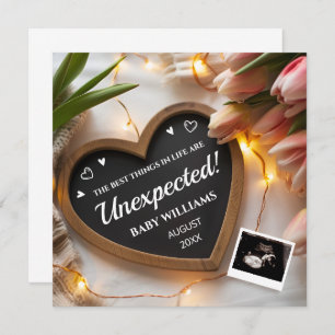 Tulips Invitación del bebé en los medios sociales