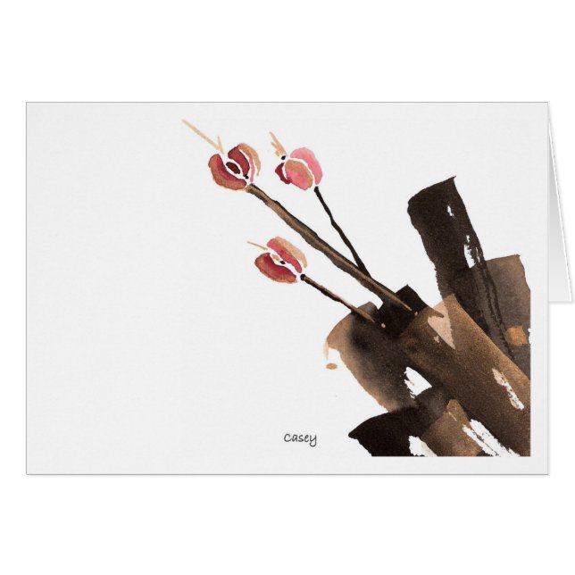 Tulips Three Card (Anverso (Horizontal))