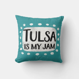 Tulsa es mi Cojín decorativo de la mermelada