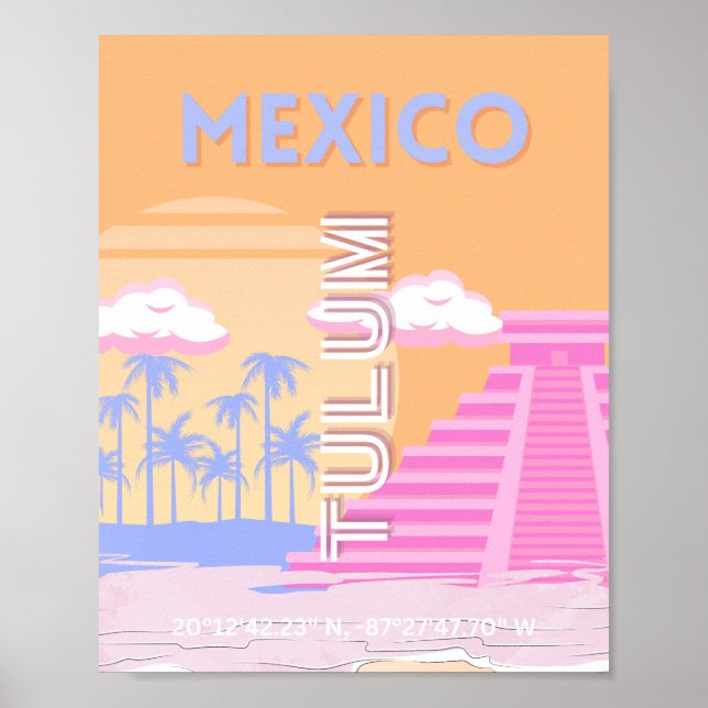 Tulum, Arte de Viaje, Preppy (Frente)