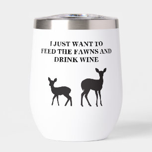 Tumblador de vino de rehabilitación de Fawn