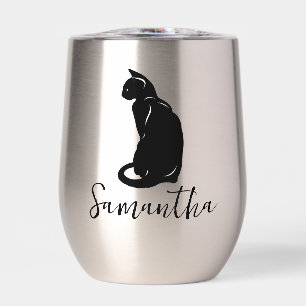 Tumblador de vino térmico de diseño de silueta de