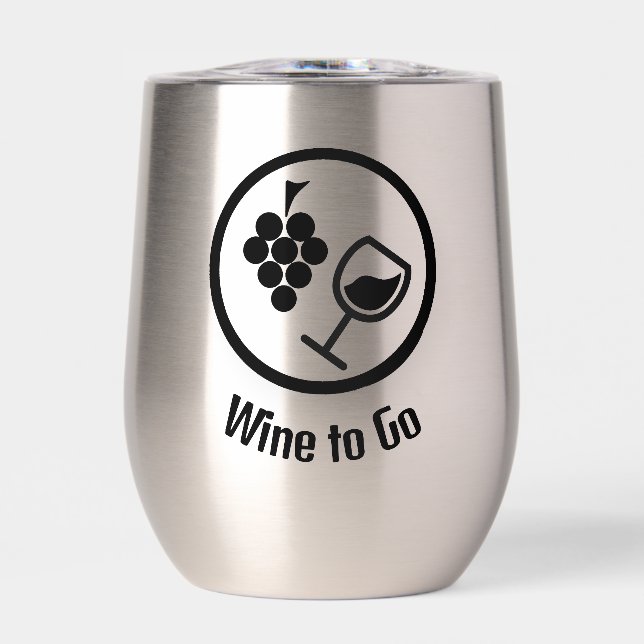 Tumblador de vino térmico de diseño de vino (Frente)