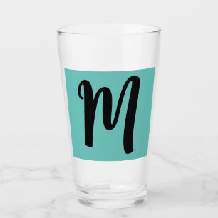 TUMBLEO AZUL DE VIDRIO MONOGRAM