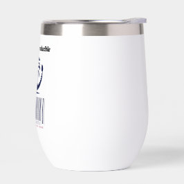 Tumbler de acero inoxidable único y no reproducibl