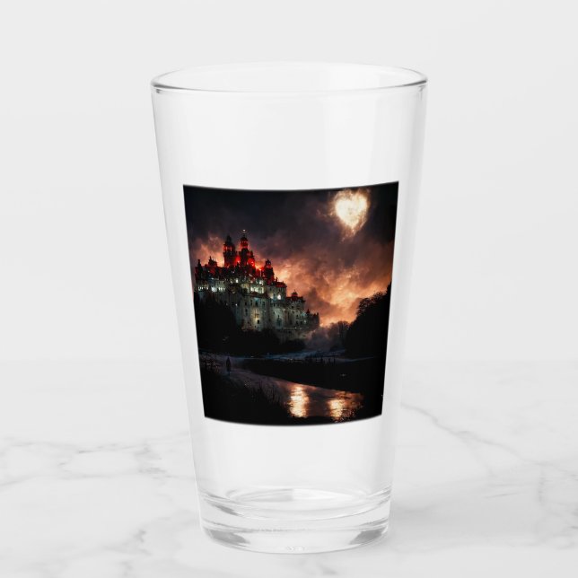 Tumbler de cristal de castillo de vampiros (Anverso)