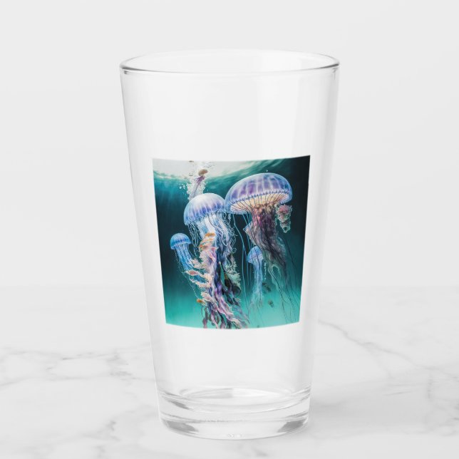 Tumbler de cristal de la medusa (Anverso)