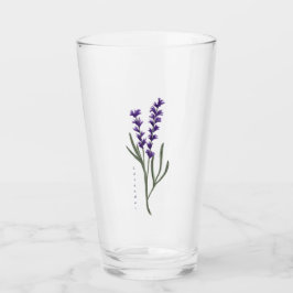 Tumbler de cristal de lavanda