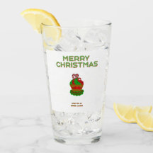 Tumbler de cristal de pastel para navidades