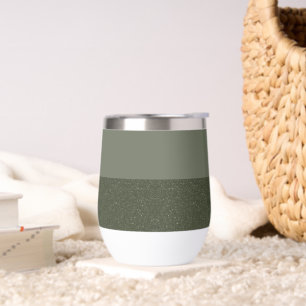 Tumbler de dos tonos verde de mosca moderna - Pers