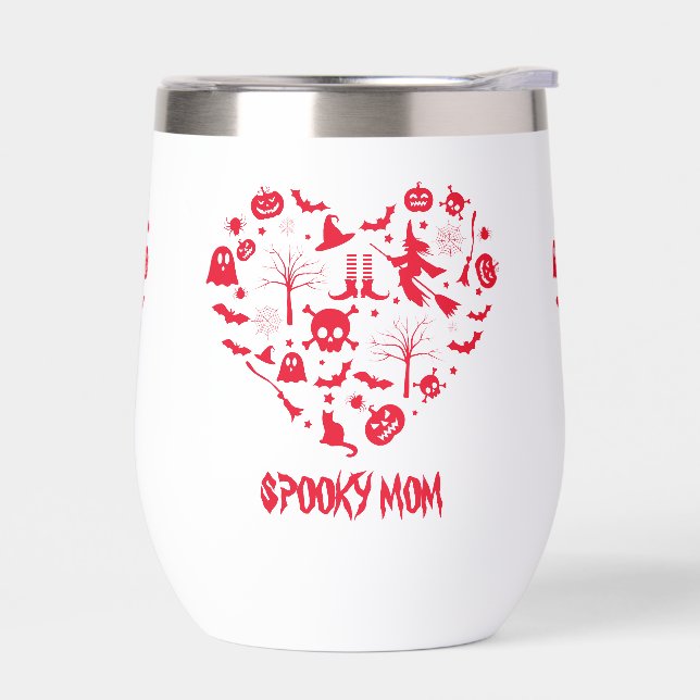 Tumbler de mamá espantada Vidrio para beber (Izquierdo)
