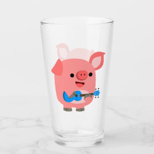 Tumbler de Ukulele, un cerdo Personalizado lindo