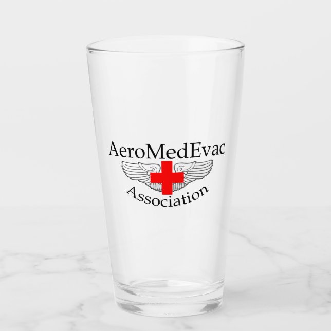 Tumbler de vidrio AMEA - Logo de una cara (Anverso)