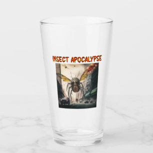 Tumbler de vidrio apocalipsis de insectos