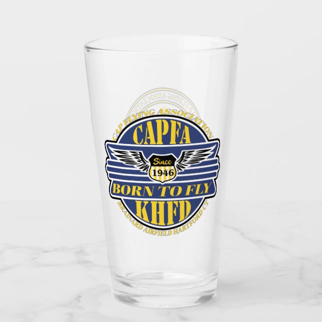 Tumbler de vidrio CAPFA (Anverso)