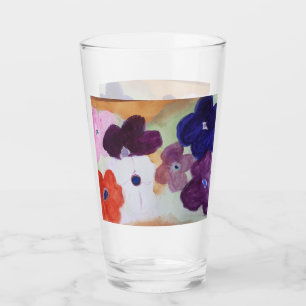 Tumbler de vidrio de Anemones de Primavera