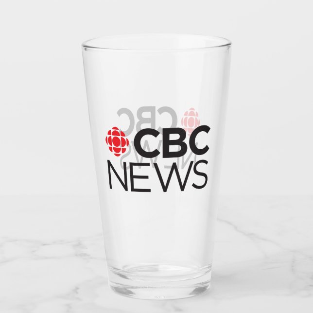 Tumbler de vidrio de CBC News (Anverso)
