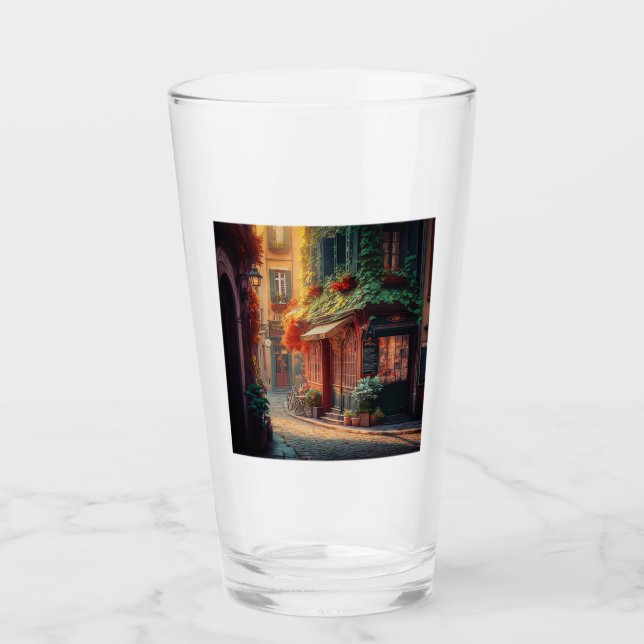 Tumbler de vidrio de escena francesa (Anverso)